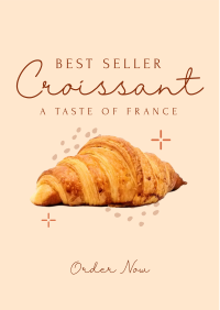 French Croissant Bestseller Flyer