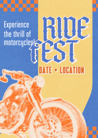 Motor Club Retro Poster Design