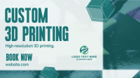  Custom 3D Printing  Animation