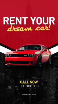 Dream Car Rental Instagram Story