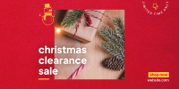 Christmas Clearance Twitter Post Design