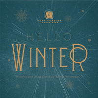 Cozy Winter Greeting Instagram Post Image Preview