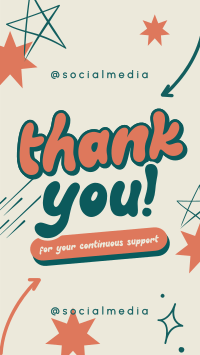 Quirky Thank you Instagram Reel Design