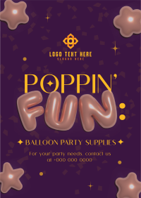 Elegant Party Supplies Flyer Design