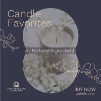 Scented Home Candle  Instagram Post