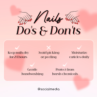 Minimalist Nail Care Instagram Post Design