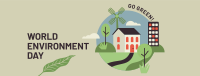 Green Home Environment Day  Facebook Cover Image Preview