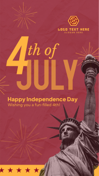 Fourth of July Greeting Instagram Reel Image Preview