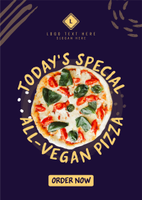 Vegan Pizza Poster