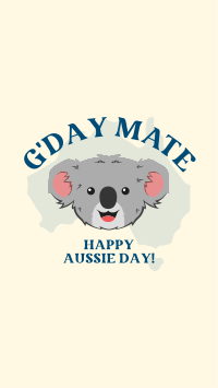 Happy Aussie Koala Facebook Story