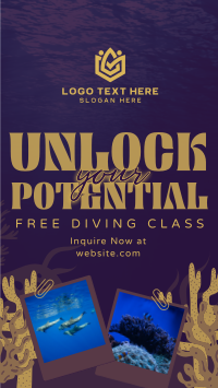 Free Diving Class Instagram Reel Image Preview