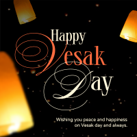 Lantern Vesak Day Linkedin Post