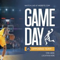 Basketball Game Day Instagram Post Design