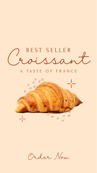 French Croissant Bestseller Facebook Story