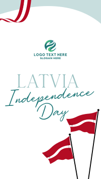 Latvia Independence Flag Facebook Story