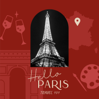 Paris Holiday Travel  Instagram Post