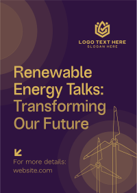 Renewable Energy Talks Flyer