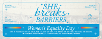 Retro Minimalist Women's Equality Facebook Cover