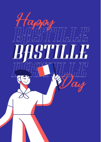 Hey Hey It's Bastille Day Poster