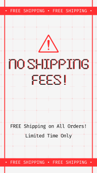 Shipping Fee Promo Instagram Reel Design