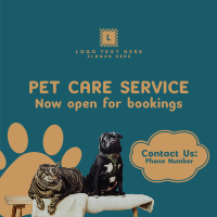 Pet Care Service Instagram Post Design