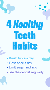 Dental Health Tips for Kids Facebook Story