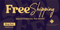 Special Shipping Promo Twitter Post Design