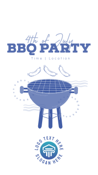 Come at Our 4th of July BBQ Party  Instagram Story