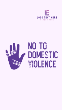 No to Domestic Violence Facebook Story