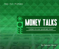 Money Talks Podcast Facebook Post