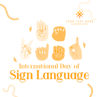 World Sign Language Day Linkedin Post example 2