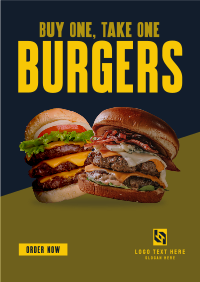 Double Burgers Promo Poster