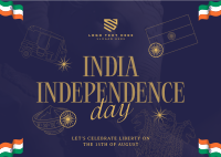 India Independence Day Postcard example 4