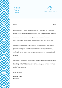 Modern Geometric Pattern Letterhead Image Preview