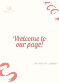 Welcome Ribbons Poster