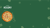 Holiday Pizza Special Zoom Background