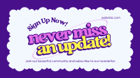 Our Quirky Newsletter Animation