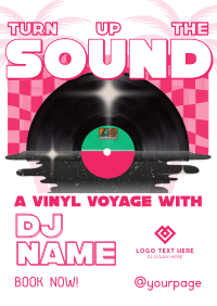 Nostalgic DJ Vinyl  Poster