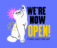 Our Vet Clinic is Now Open Facebook Post