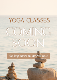 Yoga Classes Coming Poster