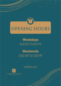 New Opening Hours Flyer