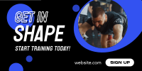 Training Fitness Gym Twitter Post