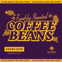 Minimalist Coffee Bean Delivery Instagram Post Image Preview