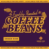 Minimalist Coffee Bean Delivery Instagram Post Image Preview