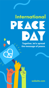 United for Peace Day Facebook Story