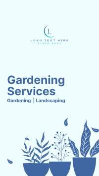 Professional Gardening Services Facebook Story