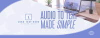 Audio Transcribing Service Facebook Cover