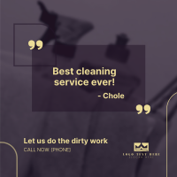 Cleaning Feedback Instagram Post Design