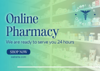 Online Pharmacy Postcard