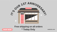 1st Business Anniversary Facebook Event Cover